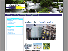Tablet Screenshot of chemiwater.com